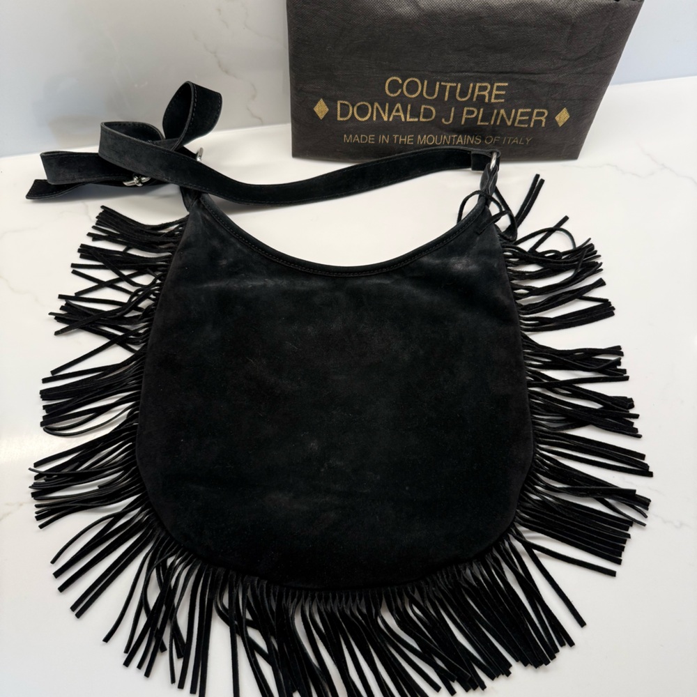 Donald J Pliner fringe crossbody bag
